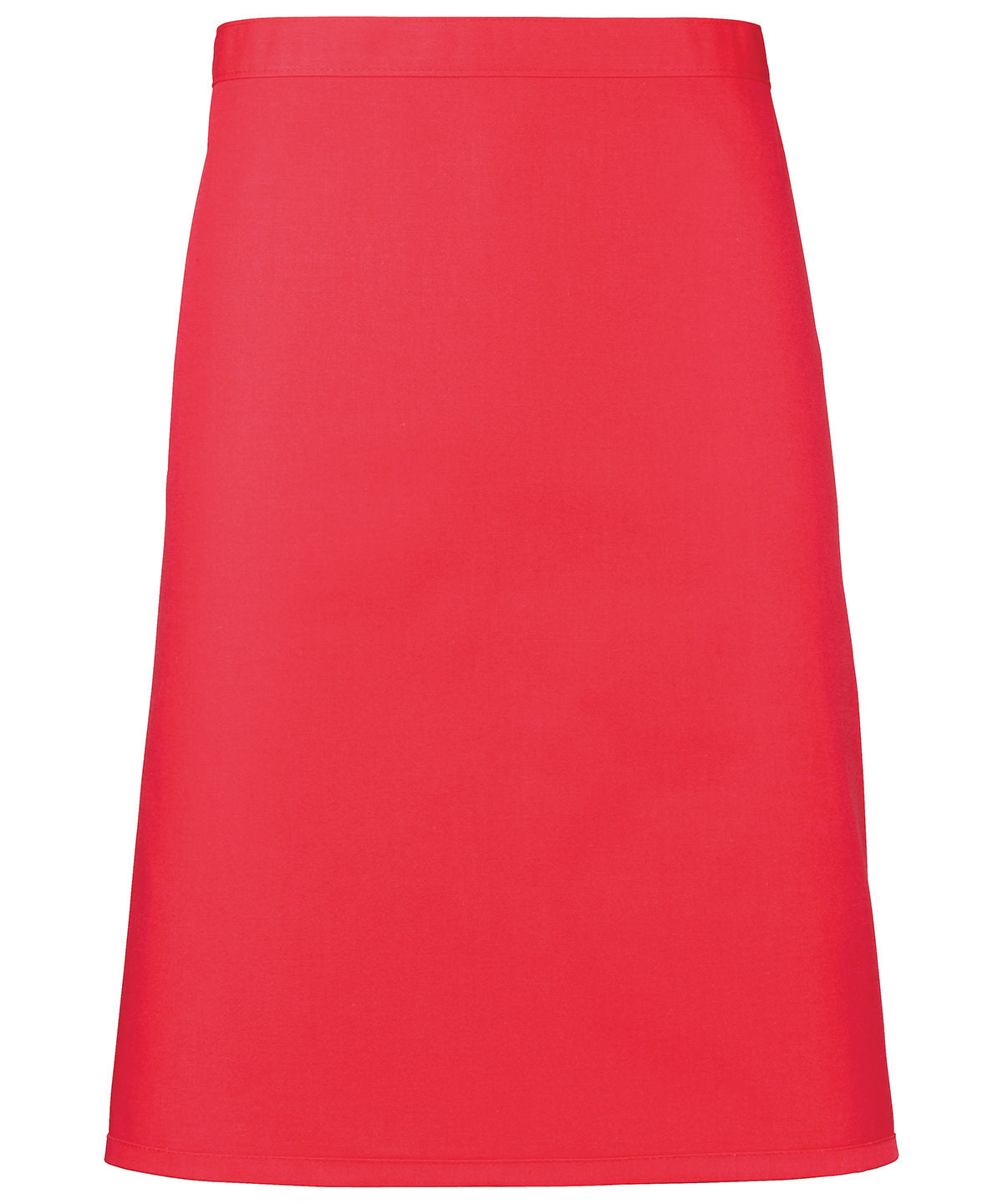 Mid-Length Waist Apron - Strawberry Red